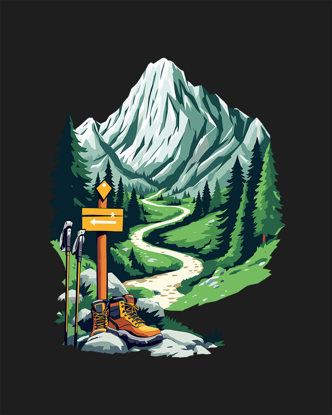 Wandering Footpath - Man Shirt