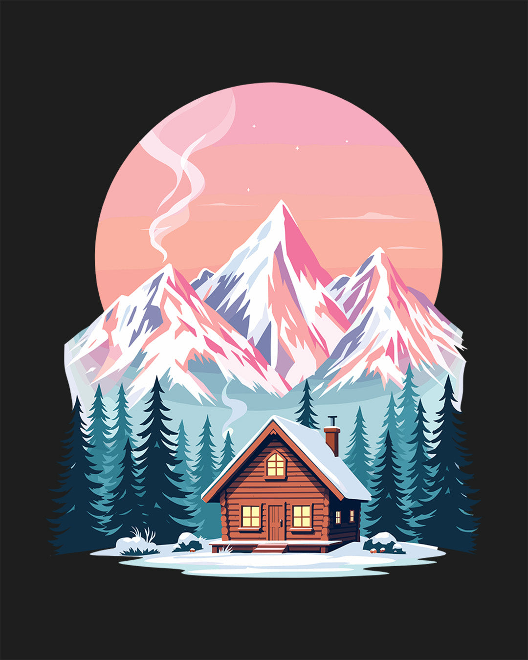 Winter Cabin - Man Shirt