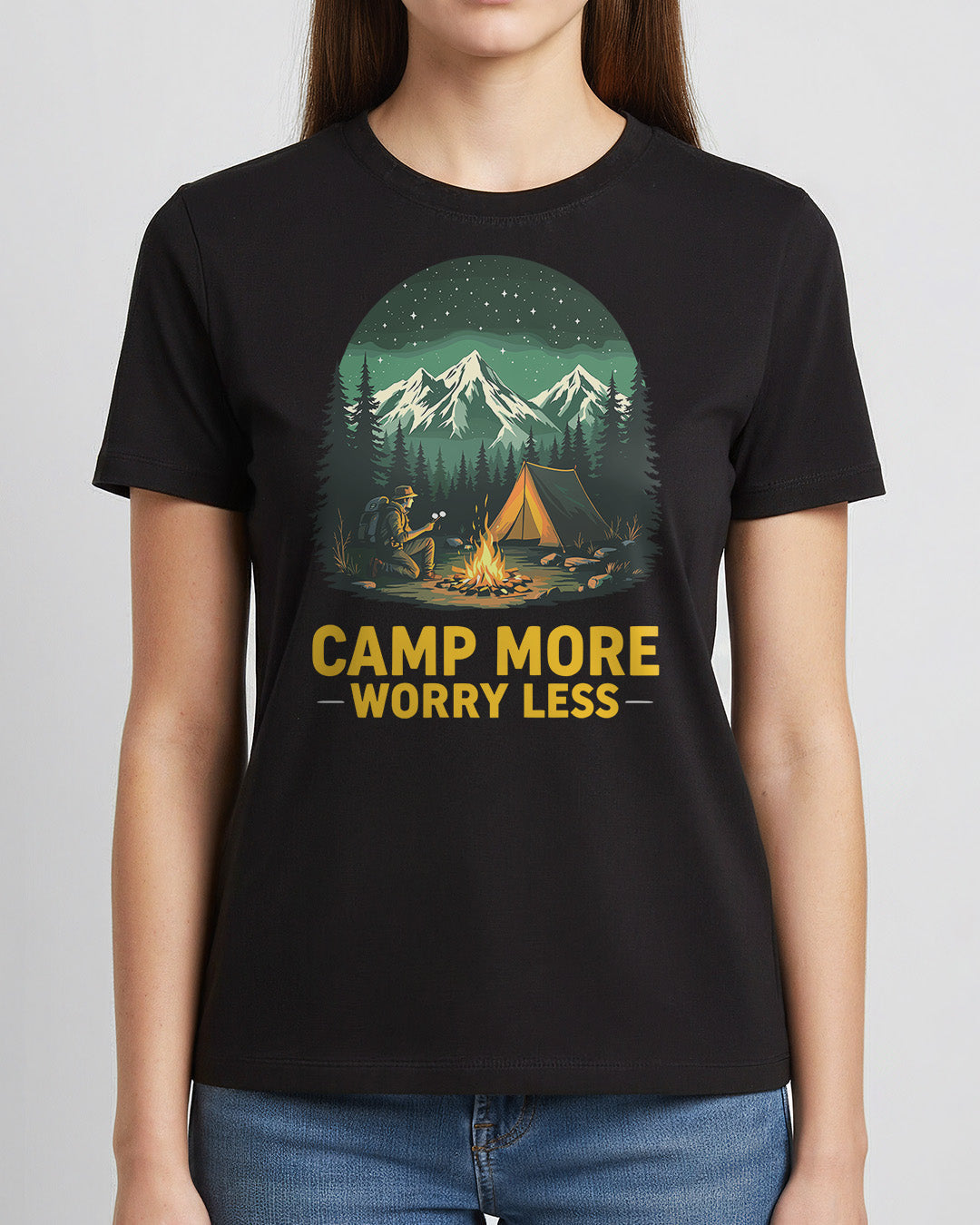 Camp More Worry Less - Woman Shirt
