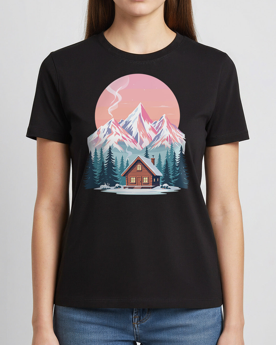 Winter Cabin - Woman Shirt
