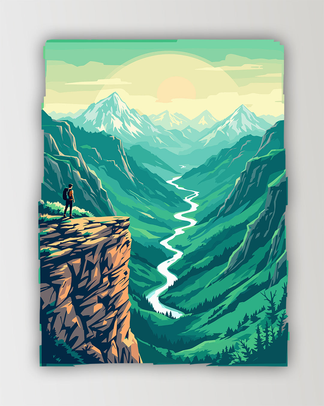 Mountain View - Sticker