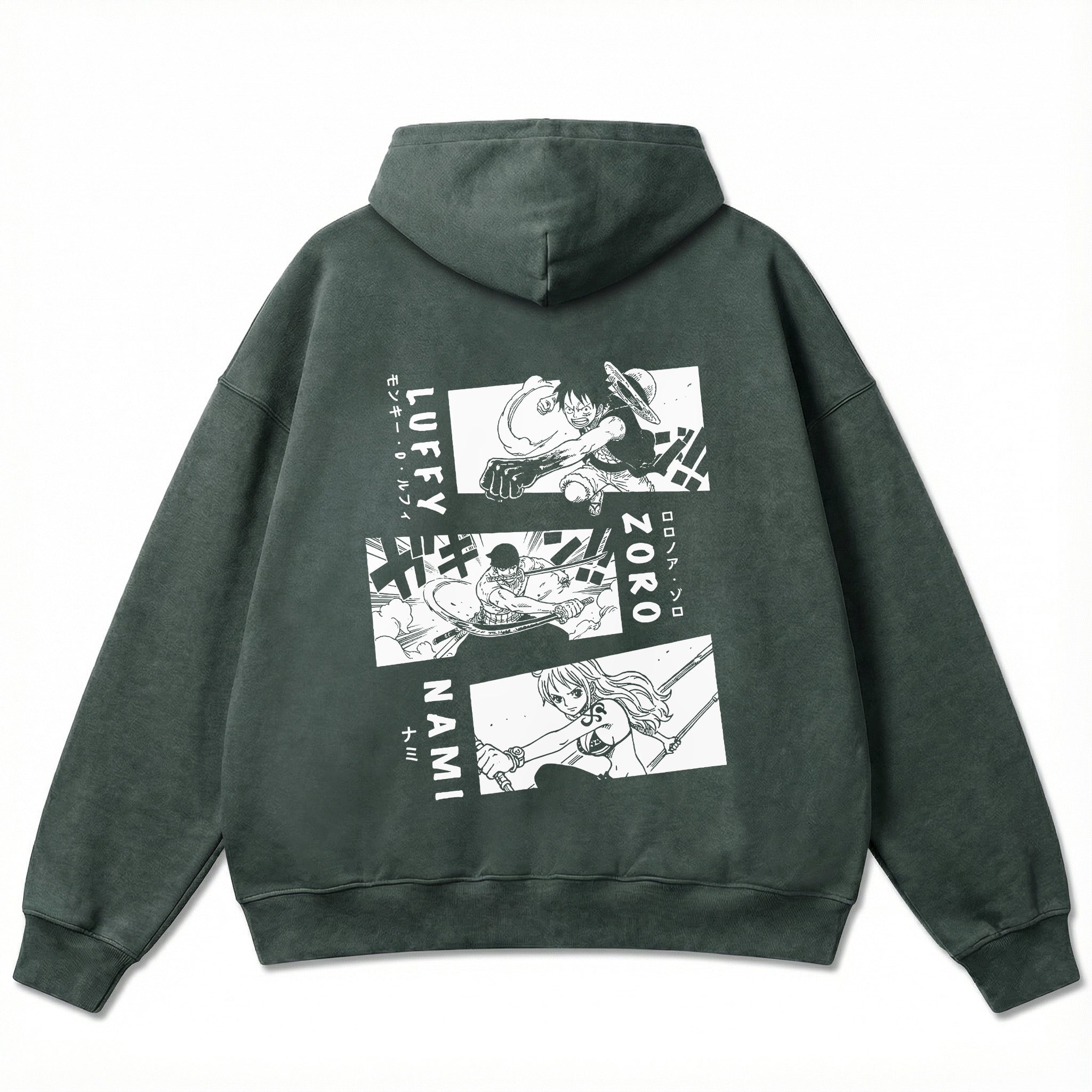 Oversize Hoodie - Luffy Zoro Nami