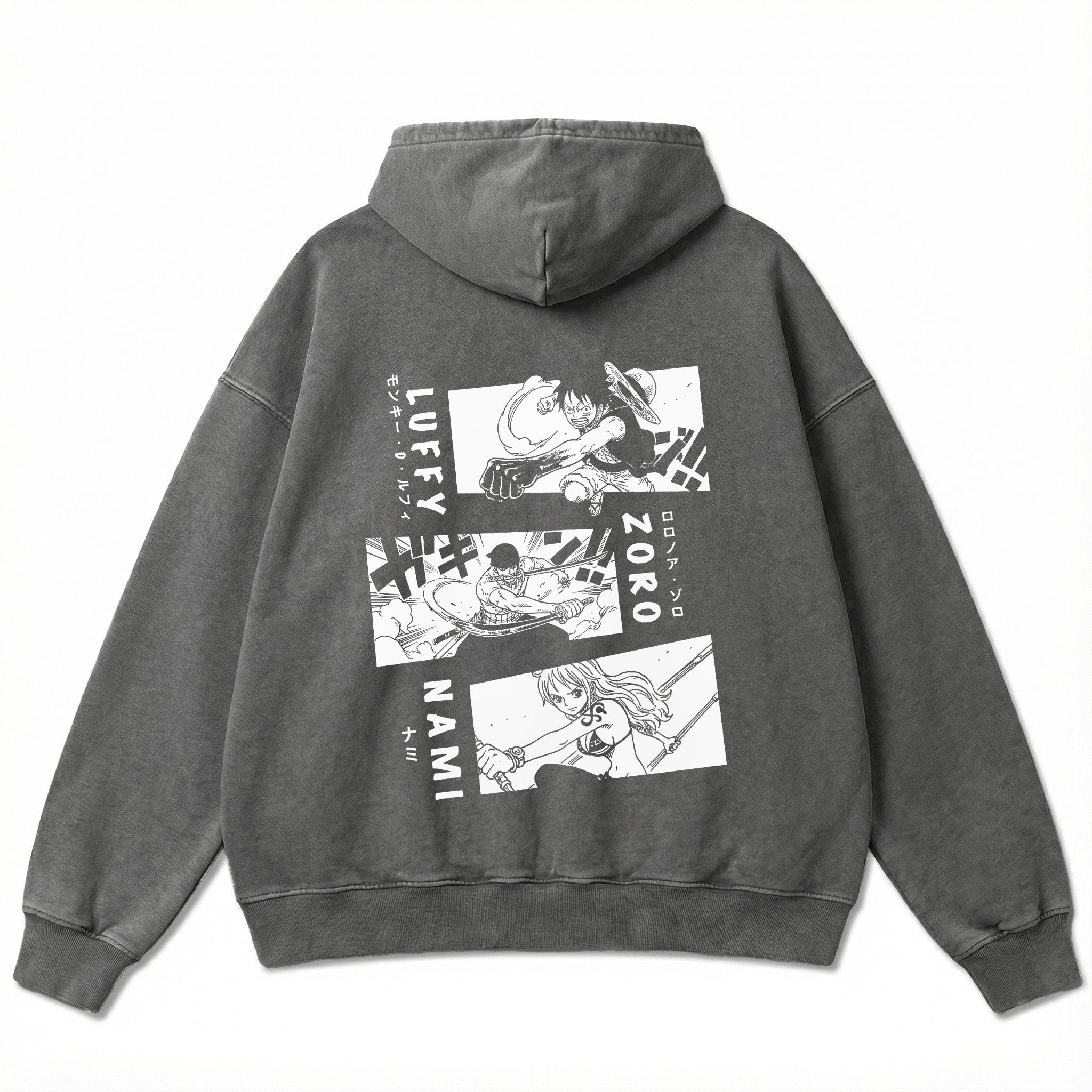 Oversize Hoodie - Luffy Zoro Nami