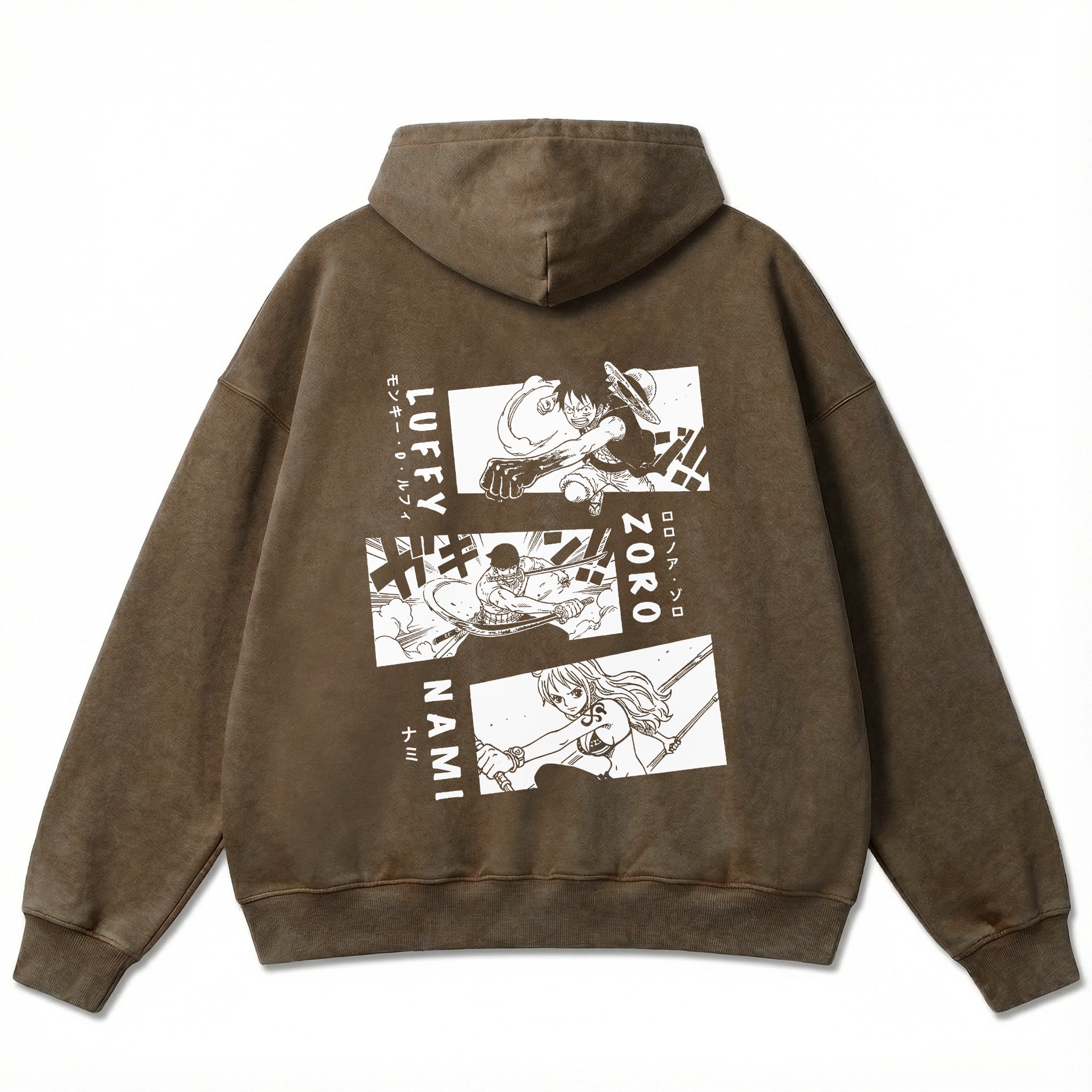 Oversize Hoodie - Luffy Zoro Nami