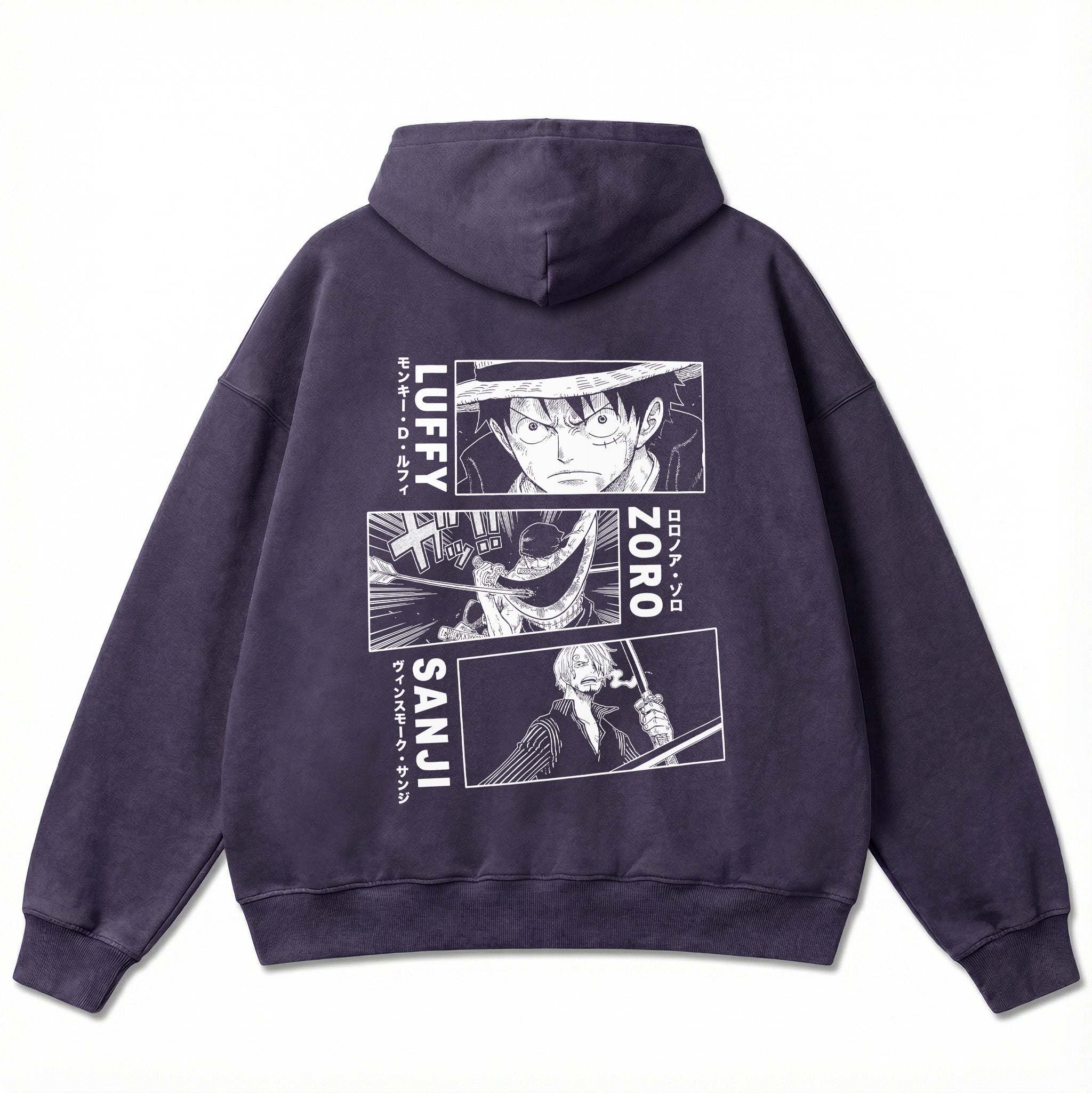Oversize Hoodie - Luffy Zoro Sanji