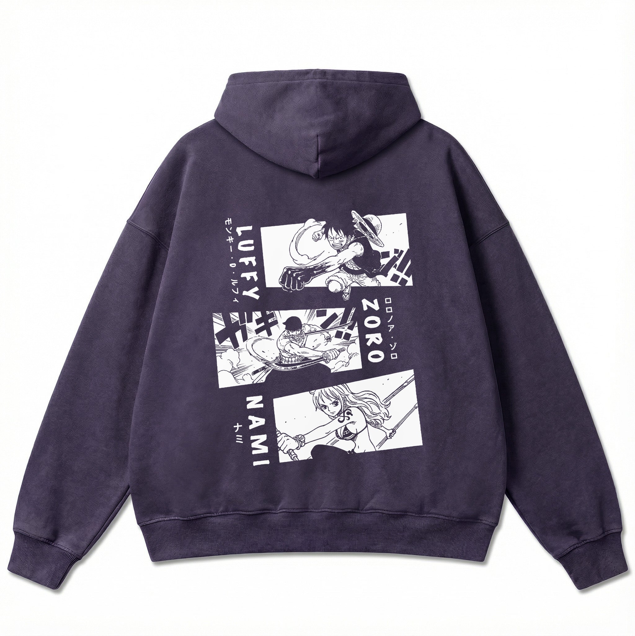 Oversize Hoodie - Luffy Zoro Nami
