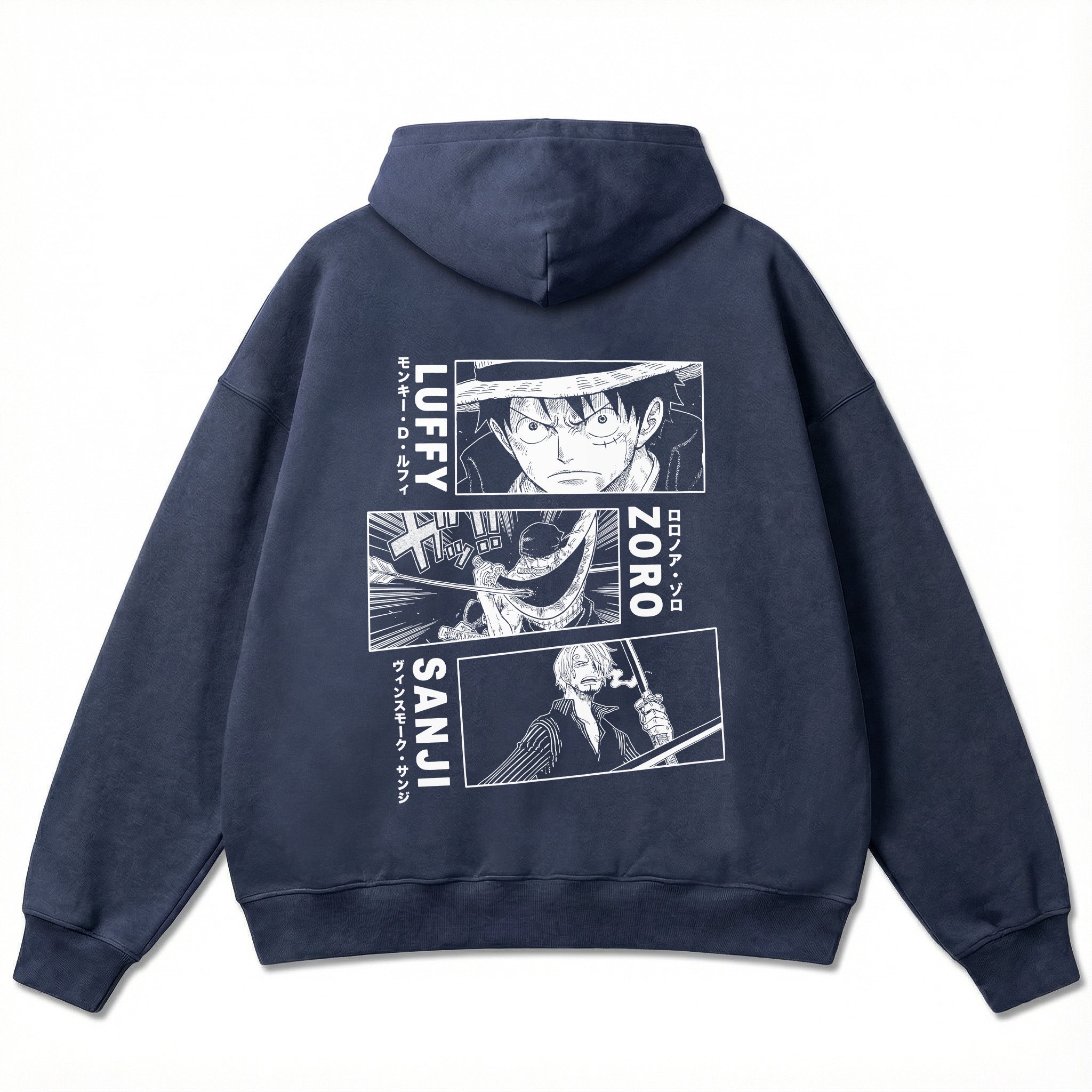 Oversize Hoodie - Luffy Zoro Sanji