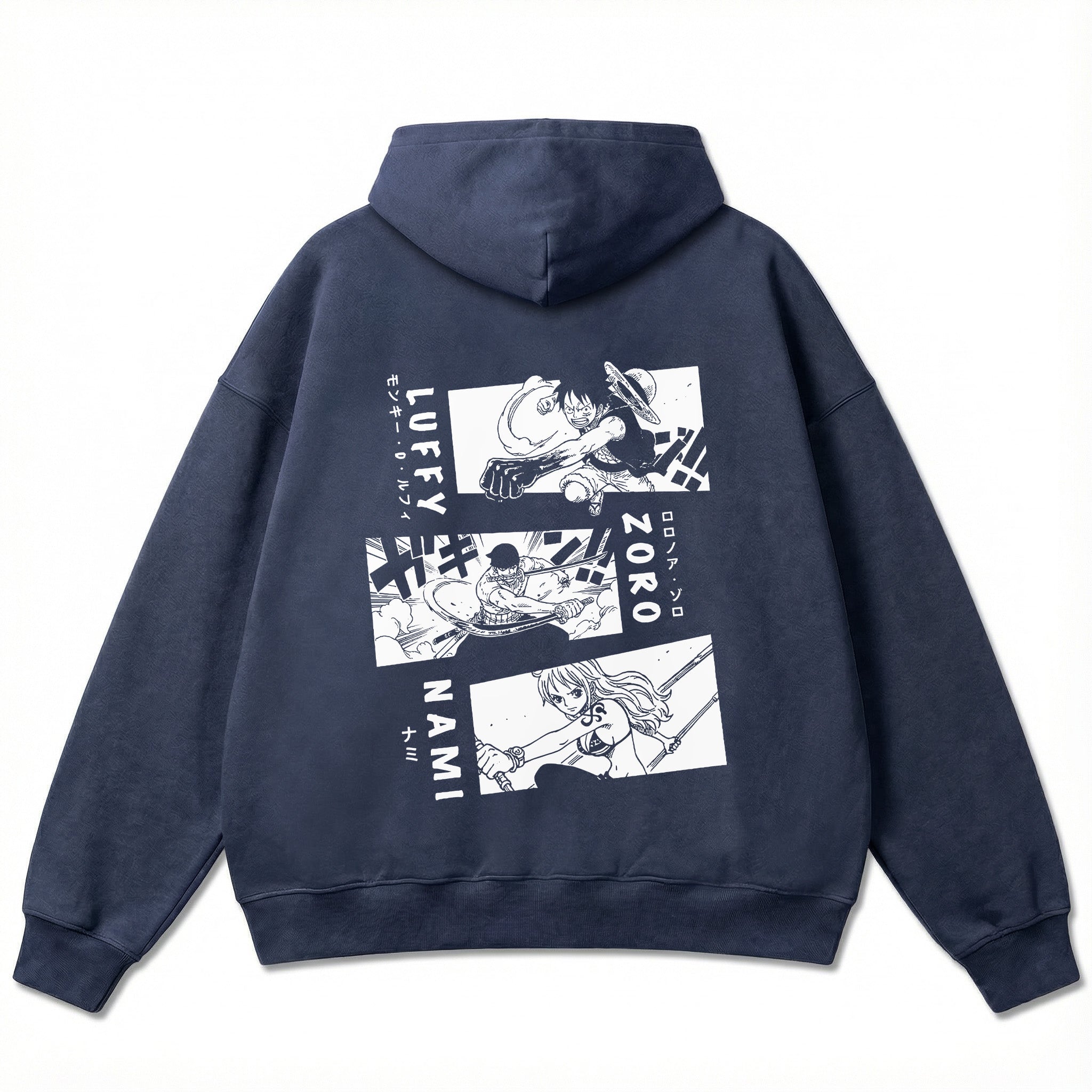 Oversize Hoodie - Luffy Zoro Nami