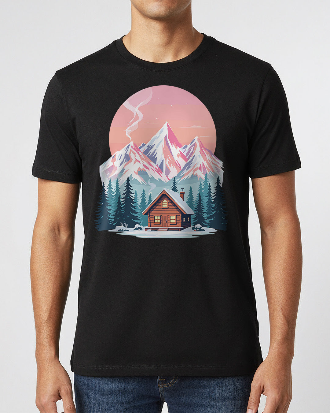 Winter Cabin - Man Shirt