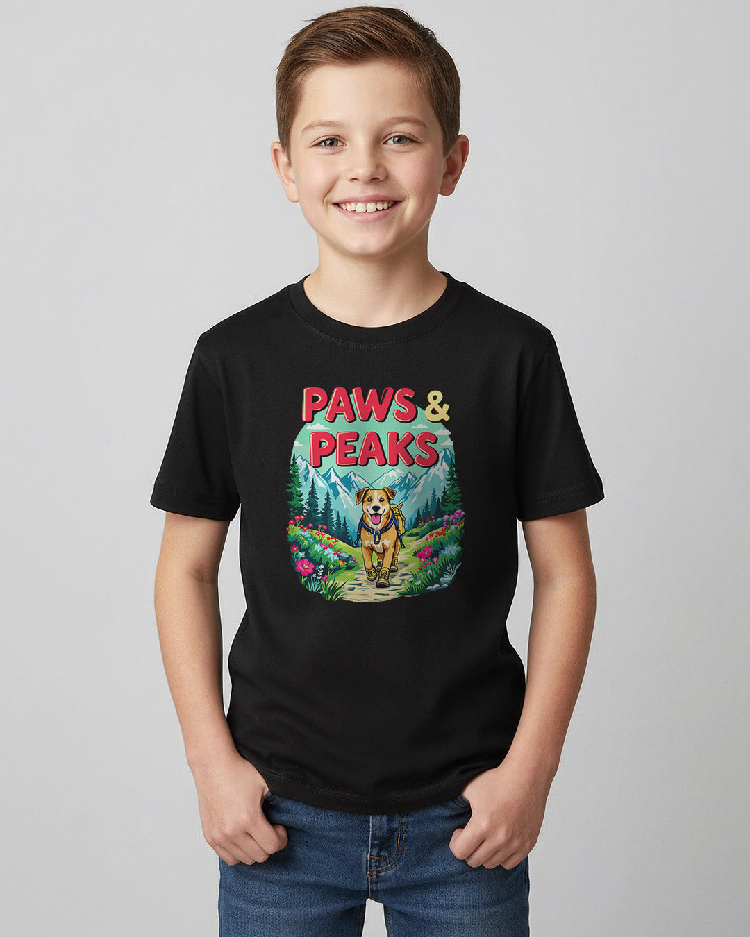 Paws and Peaks - Kids Shirt