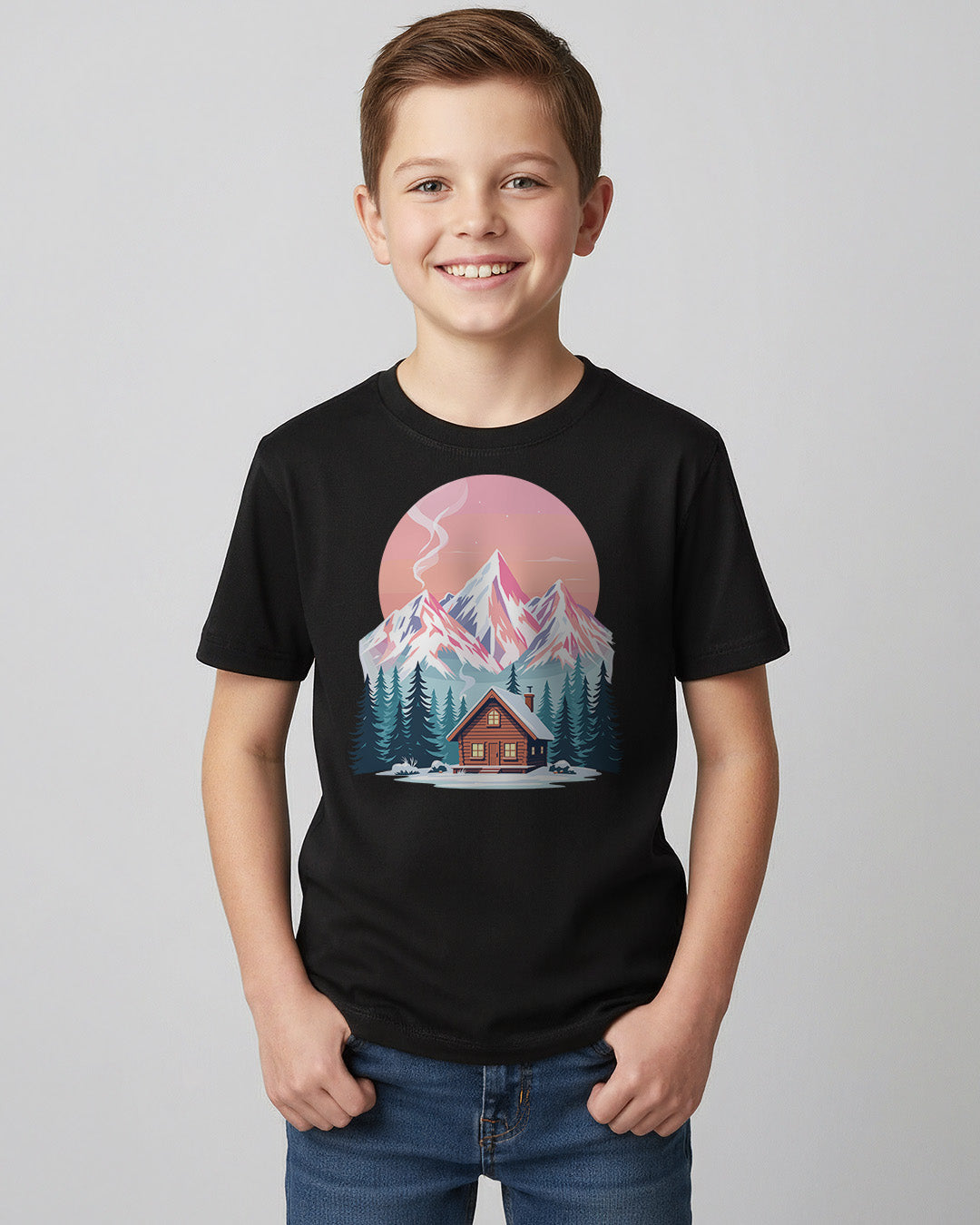 Winter Cabin - Kids Shirt