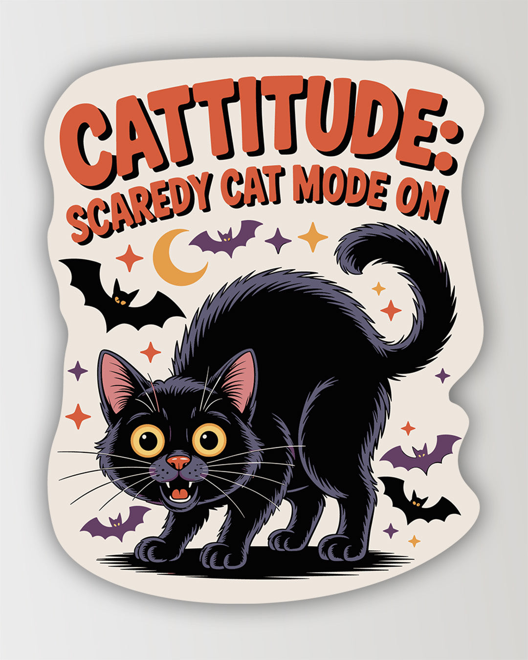 Scaredy Cat - Sticker