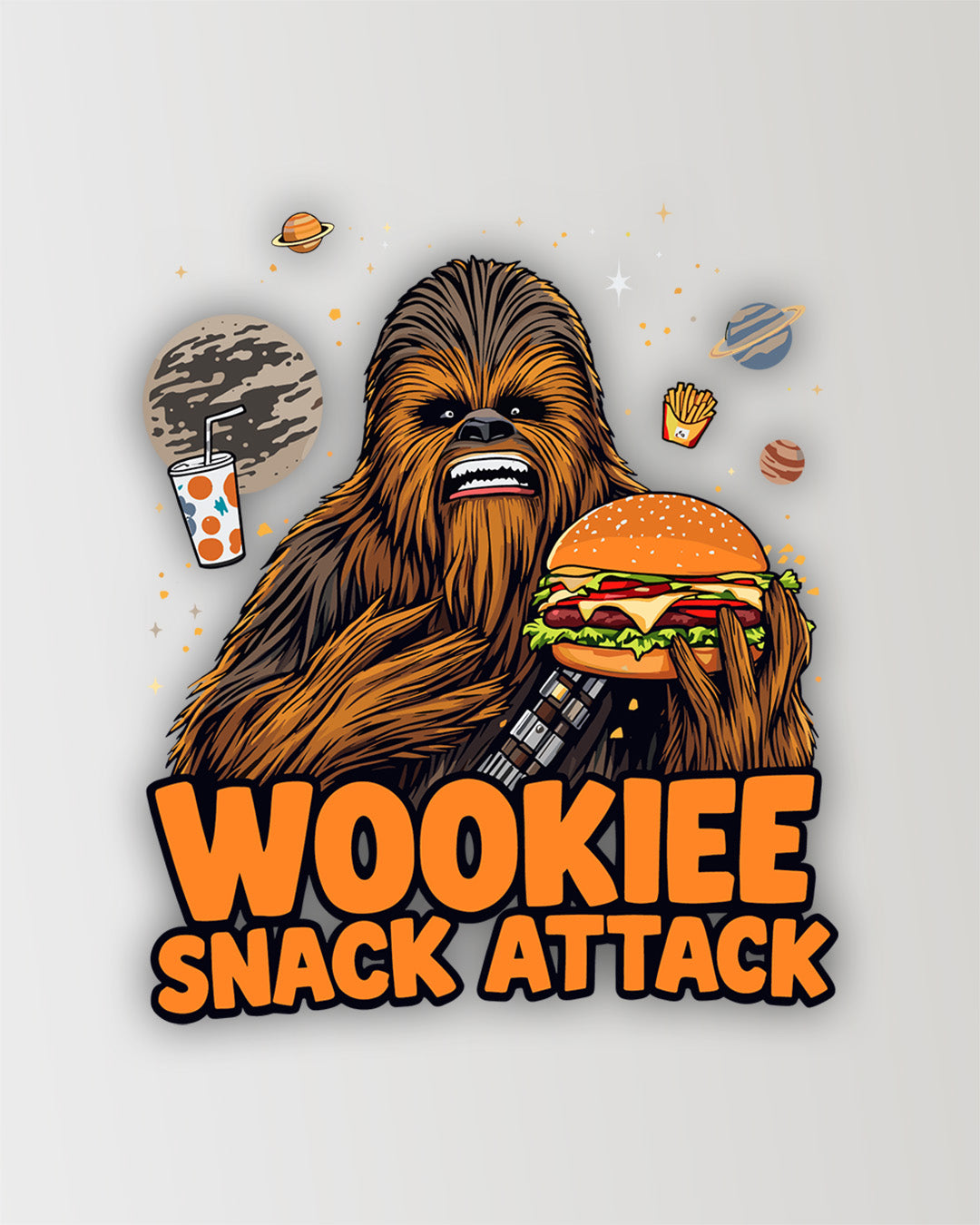 Wookie Snack Attack - Sticker