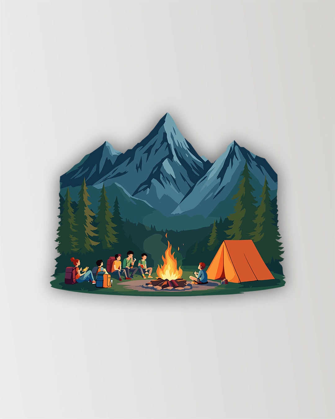 Chill Campfire - Sticker
