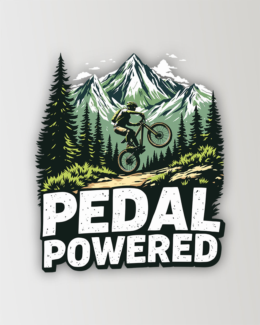Pedal Powered - Sticker