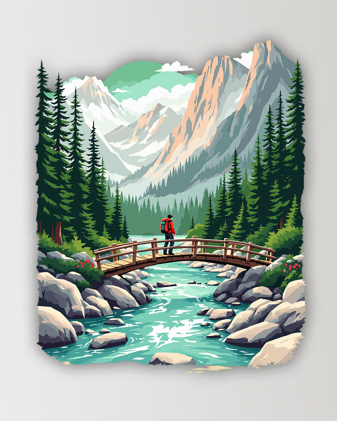 River Bridge - Sticker