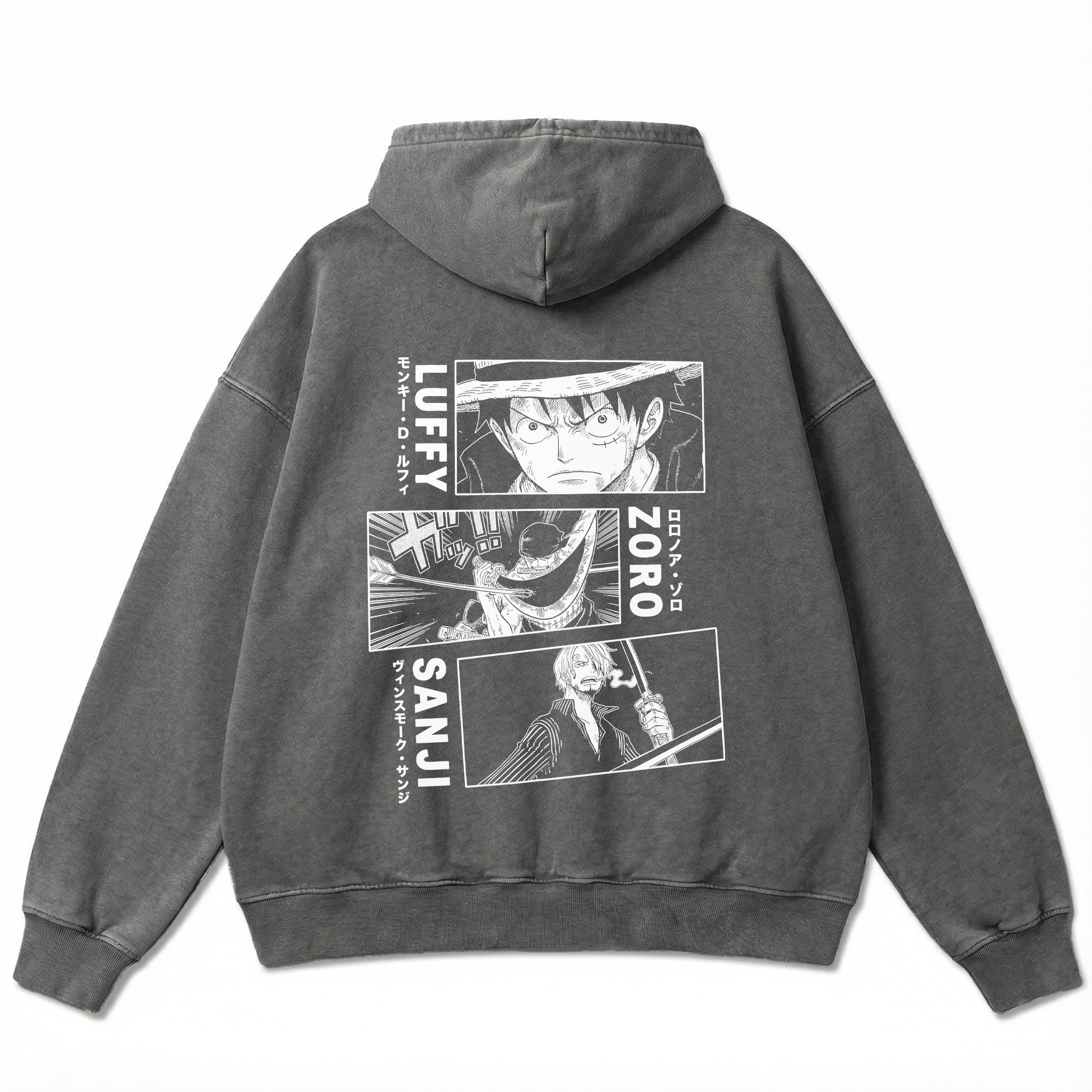 Oversize Hoodie - Luffy Zoro Sanji